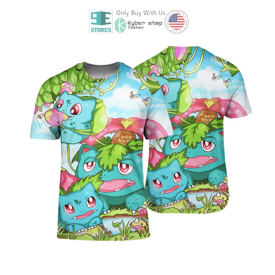 bulbasaur family 3d t shirt 1 45863