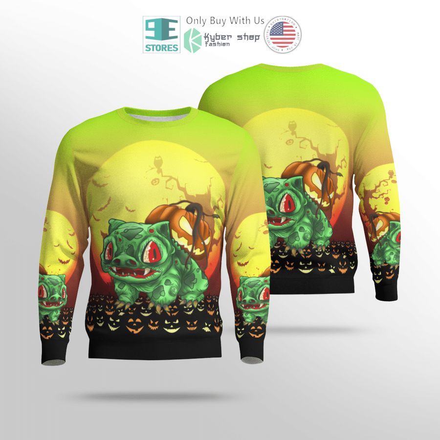 bulbasaur halloween pumpkin 3d shirt hoodie 1 52964