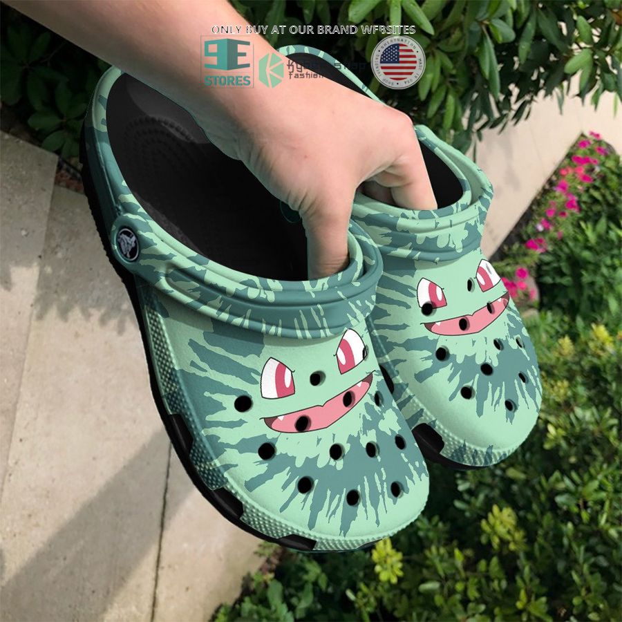 bulbasaur tie dye face crocs crocband shoes 2 31657