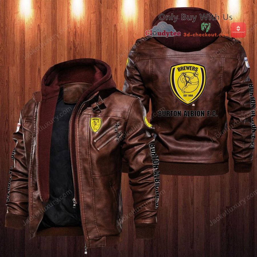 burton albion f c leather jacket 2 63529