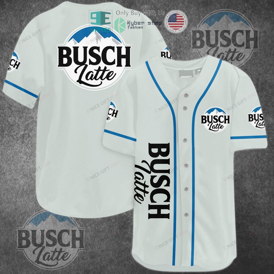busch latte beer baseball jersey 1 94666
