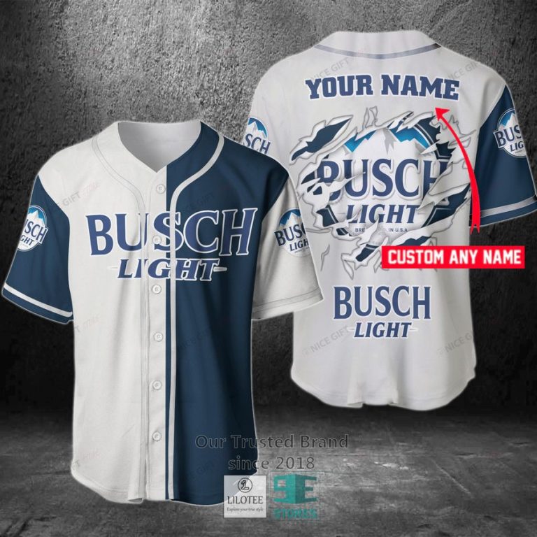 busch light your name baseball jersey 1 28020