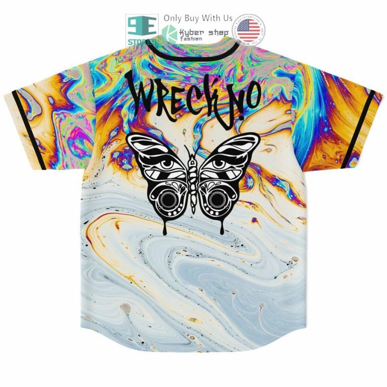 butterfly wreckno baseball jersey 2 19267