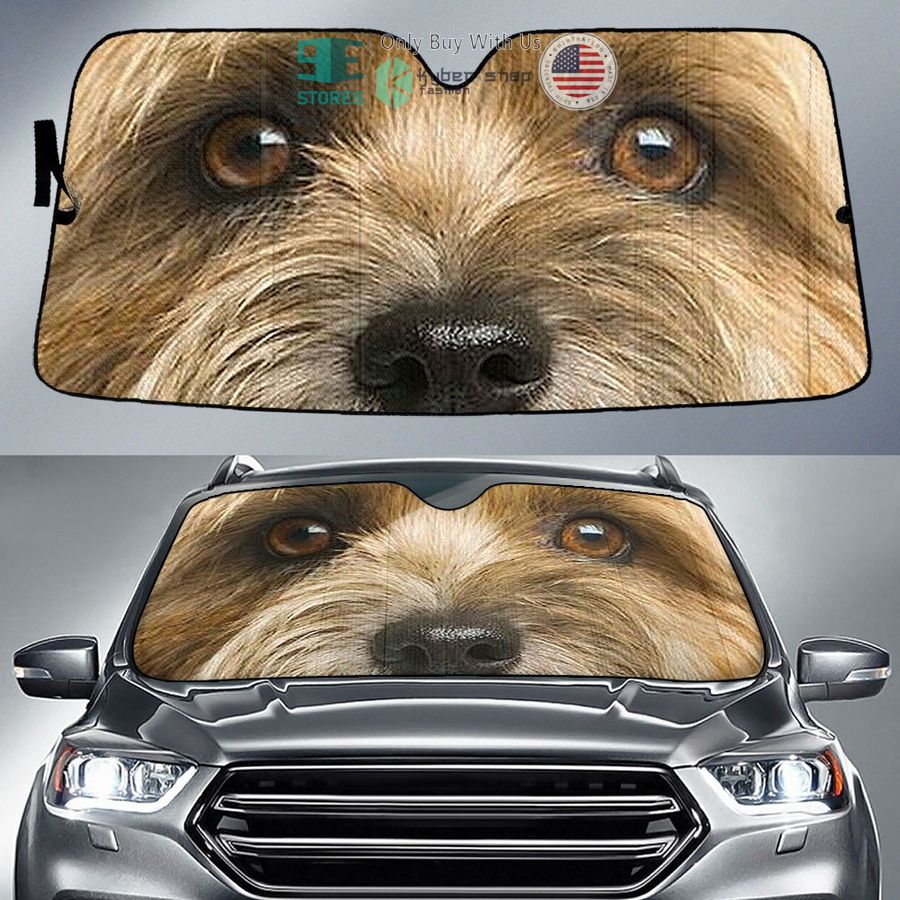 cairn terrier dog eyes car sun shade 1 77320