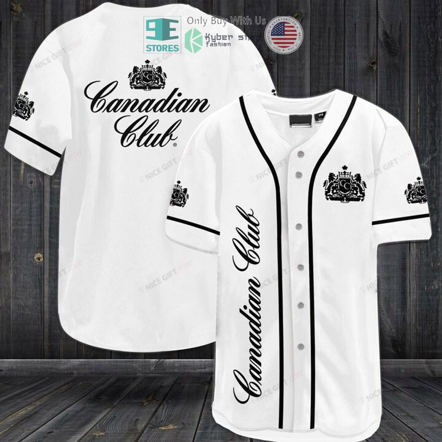canadian club logo white baseball jersey 1 44735