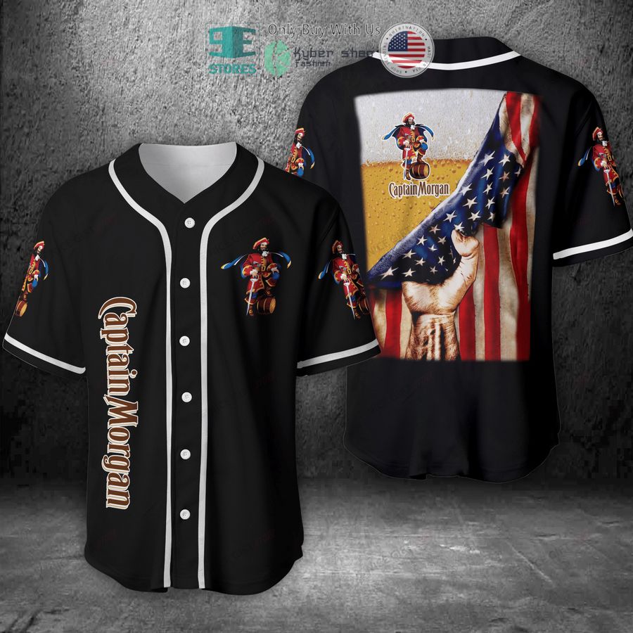 captain morgan beer united states flag baseball jersey 1 5622