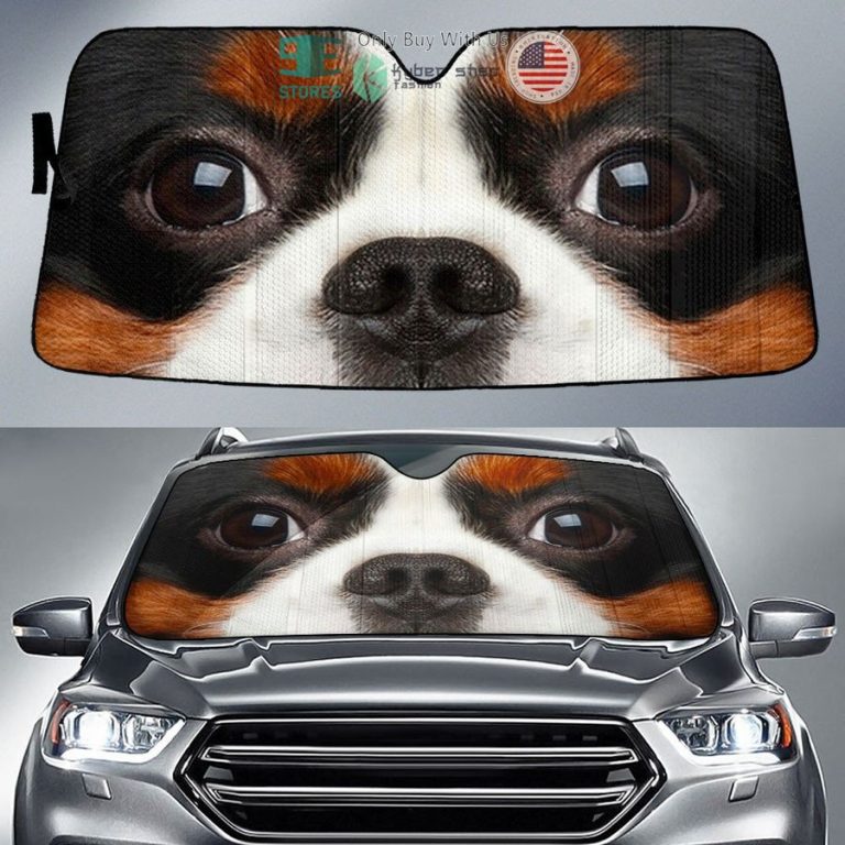 cavalier king charles spaniel dog eyes car sun shade 1 61940