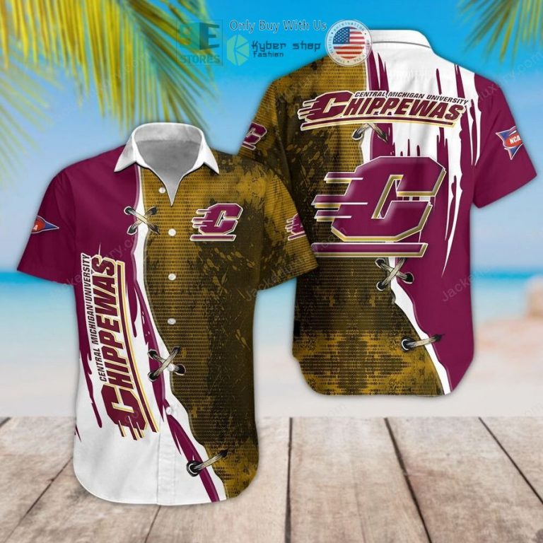 central michigan chippewas hawaiian shirt 1 33281