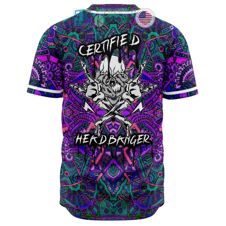 certified headbangeredm baseball jersey 1 84288