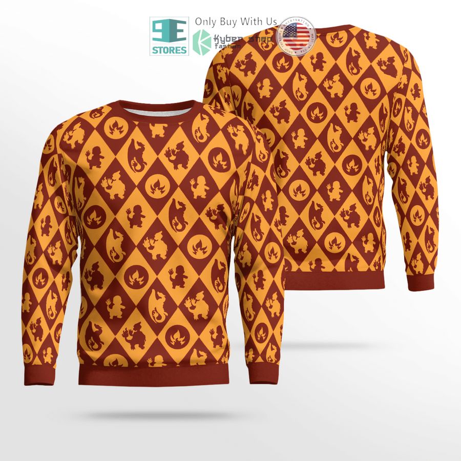 charmander color block sweatshirt sweater 1 33228