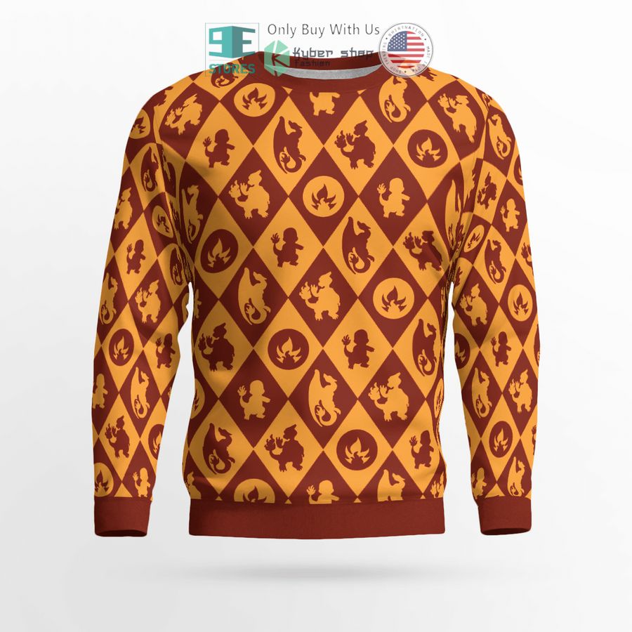 charmander color block sweatshirt sweater 2 52561