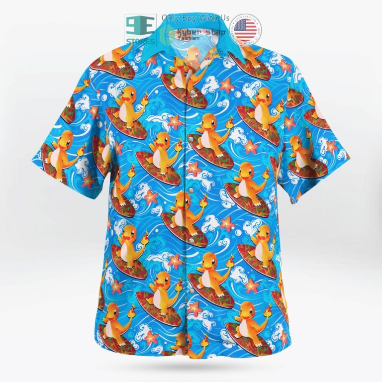 charmander surfing hawaiian shirt shorts 1 1791