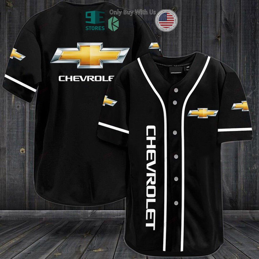 chevrolet logo black baseball jersey 1 92090