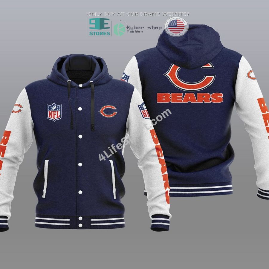 chicago bears baseball hoodie jacket 1 42551