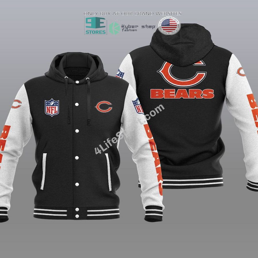 chicago bears baseball hoodie jacket 2 38744