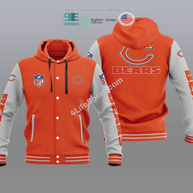 chicago bears baseball hoodie jacket 3 2504