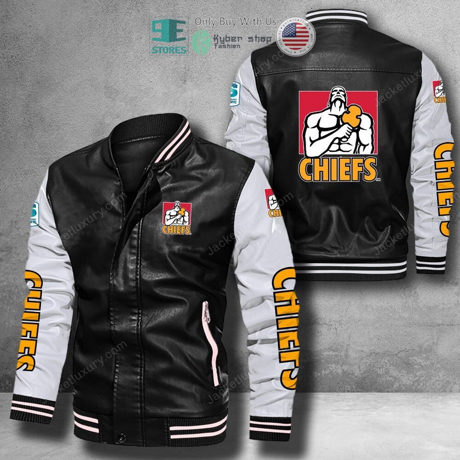 chiefs super rugby leather bomber jacket 1 40513