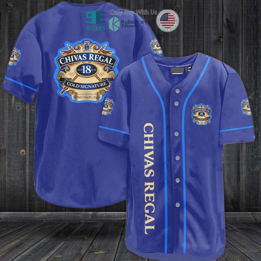 chivas regal logo blue baseball jersey 1 95678