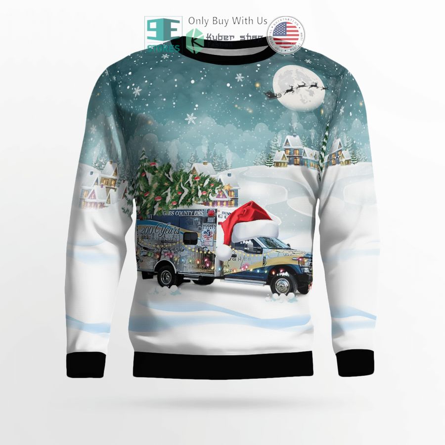 christmas tree emergency medical service sweater sweatshirt 2 33423
