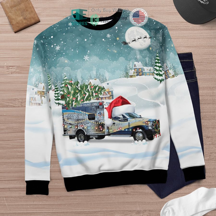 christmas tree emergency medical service sweater sweatshirt 6 92745