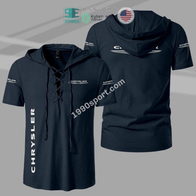 chrysler brand drawstring shirt 3 84239