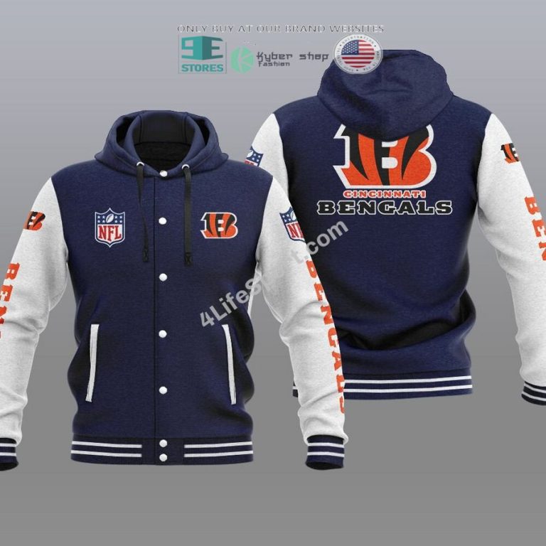 cincinnati bengals baseball hoodie jacket 3 86174