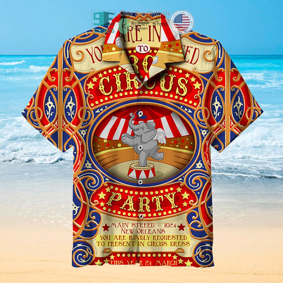 circus party with elephants hawaiian shirt 1 74443