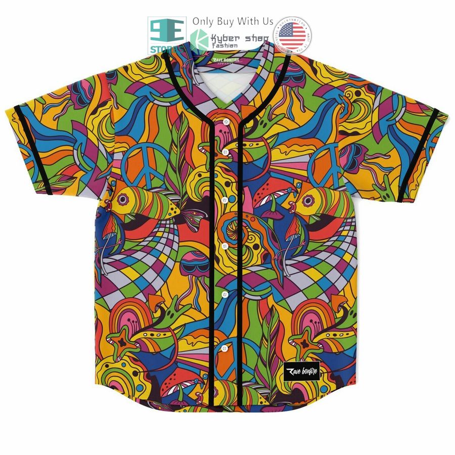 colorful trippy baseball jersey 1 17716
