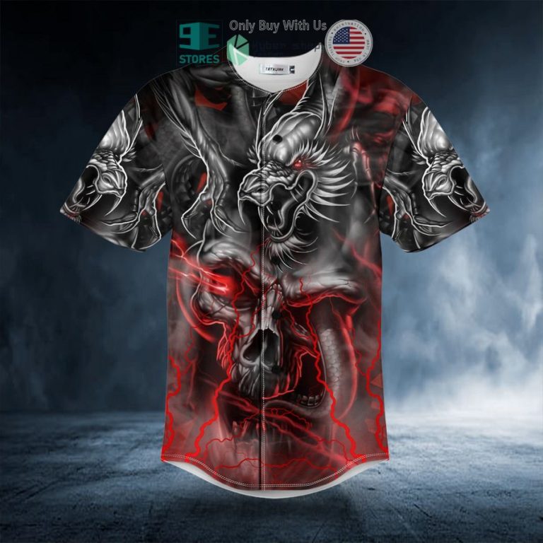 combat dragon glowing eye ghost skull baseball jersey 3 85394