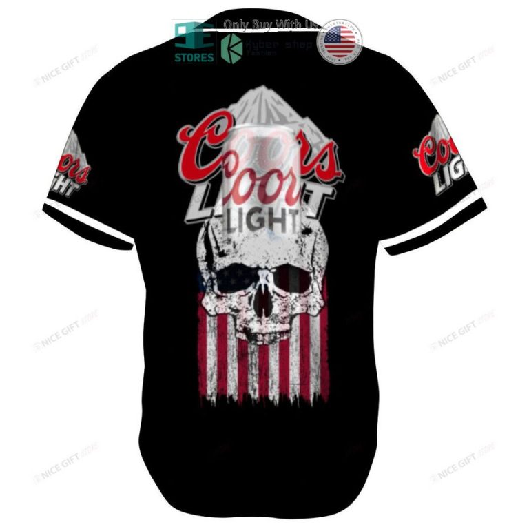 coors light skull united states flag black baseball jersey 3 66324