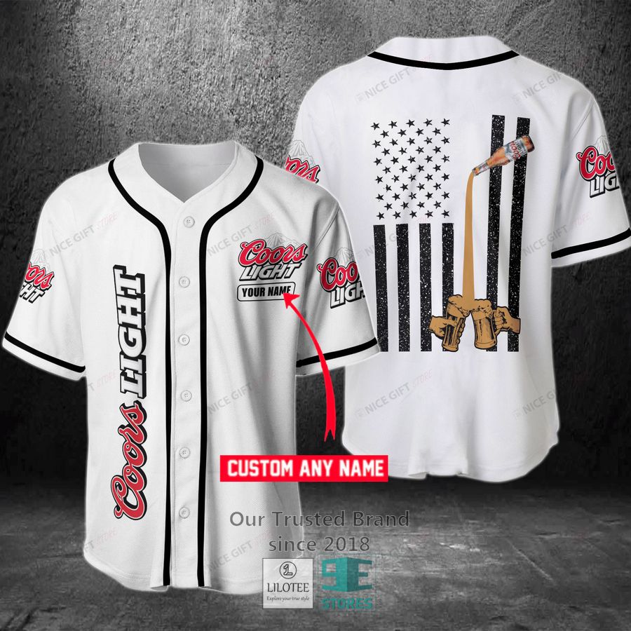 coors light us flag your name baseball jersey 1 62167