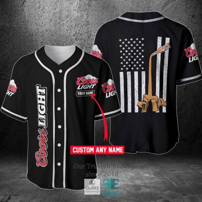 coors light your name flag black baseball jersey 1 48642