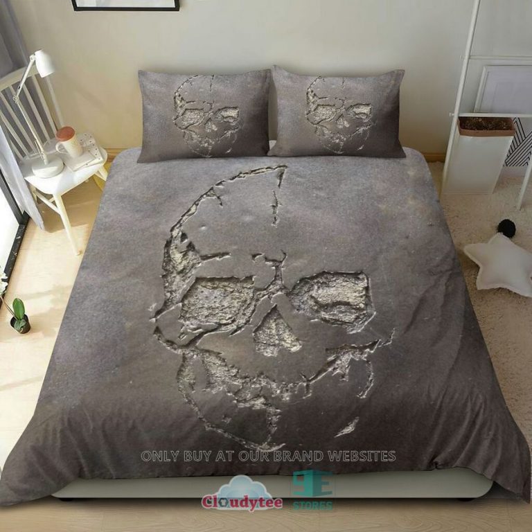 cracked skull art bedding set 1 1348