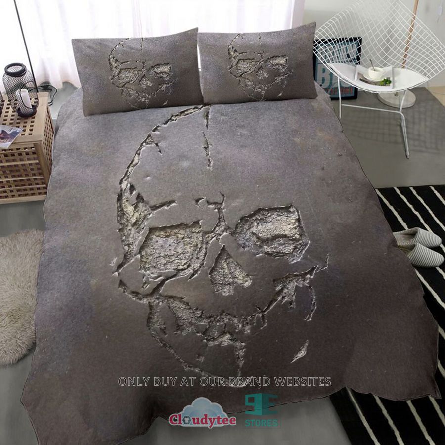 cracked skull art bedding set 5 42015
