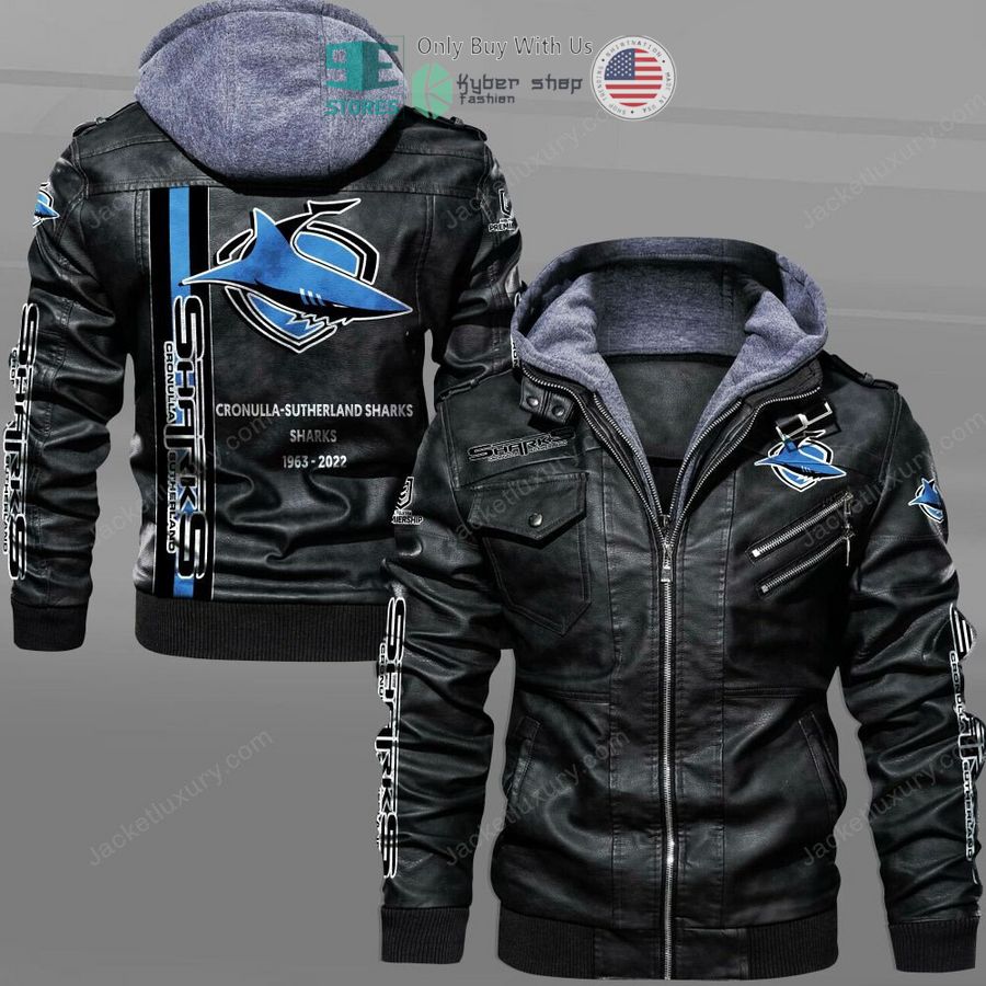 cronulla sharks leather jacket 1 76785