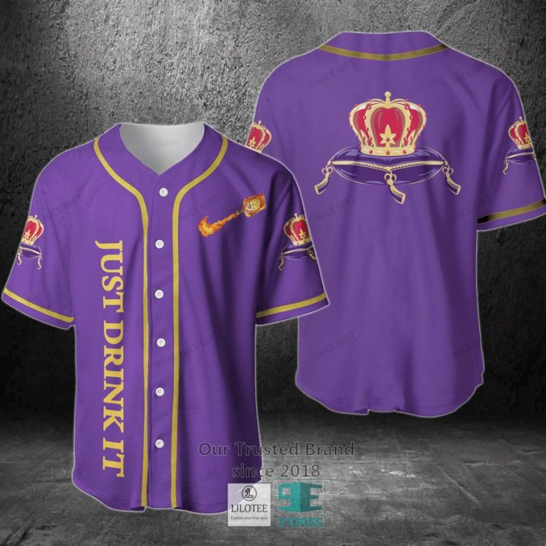 crown royal just drink it baseball jersey 1 86048