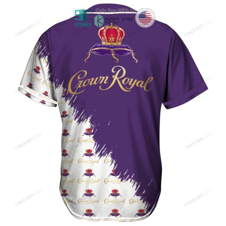 crown royal logo pattern purple baseball jersey 3 72079