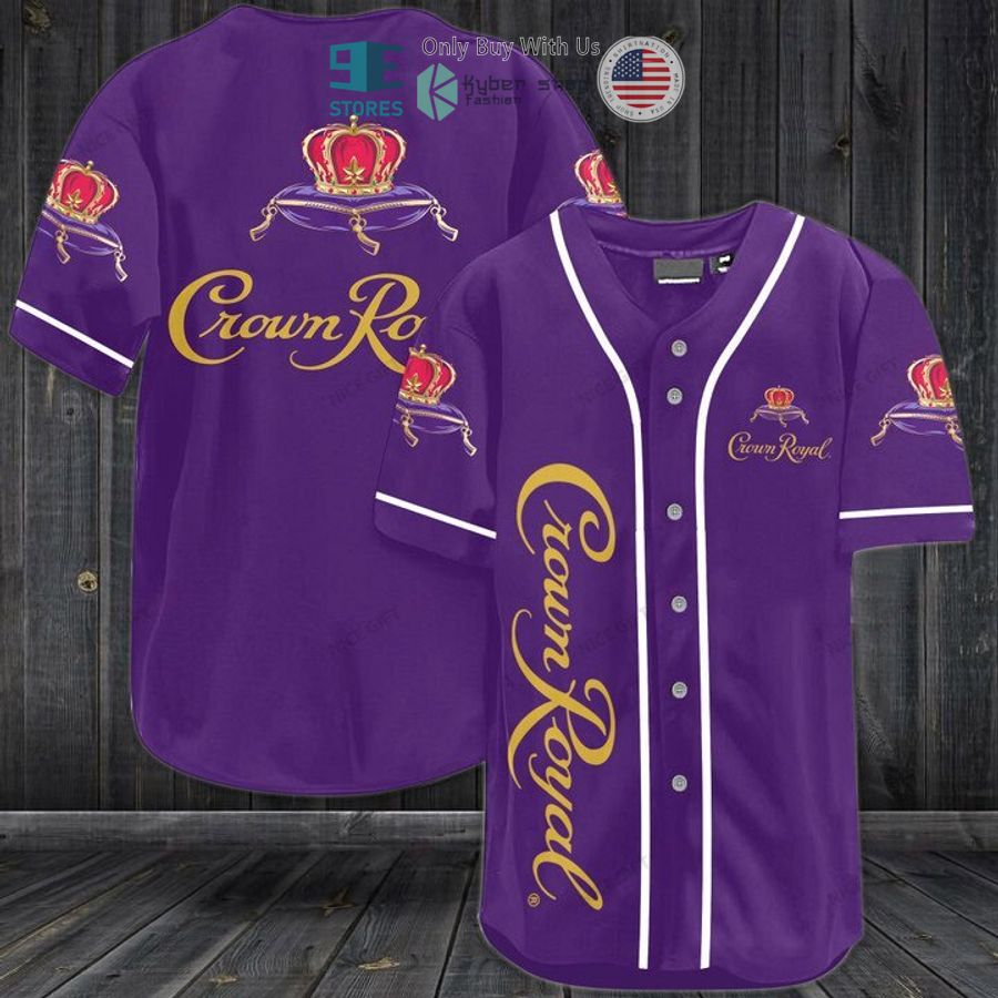 crown royal logo purple baseball jersey 1 66213