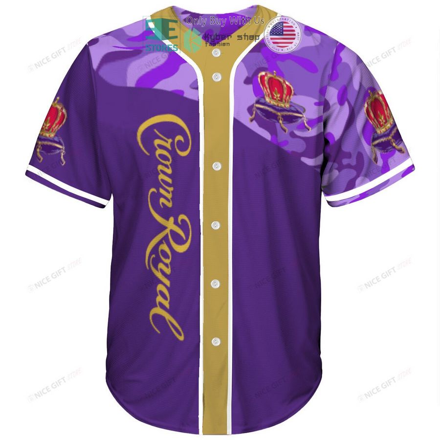 crown royal logo purple camo baseball jersey 2 64661