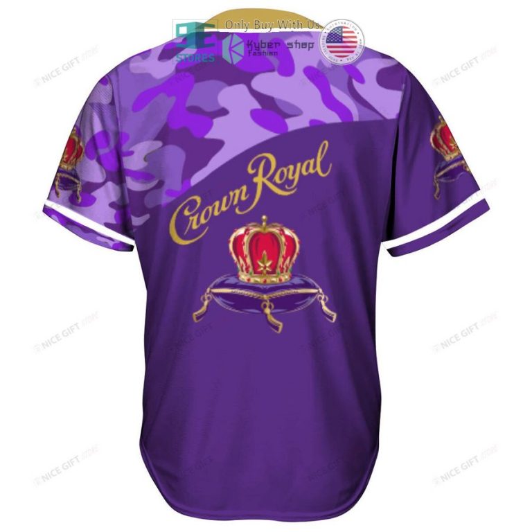 crown royal logo purple camo baseball jersey 3 35062