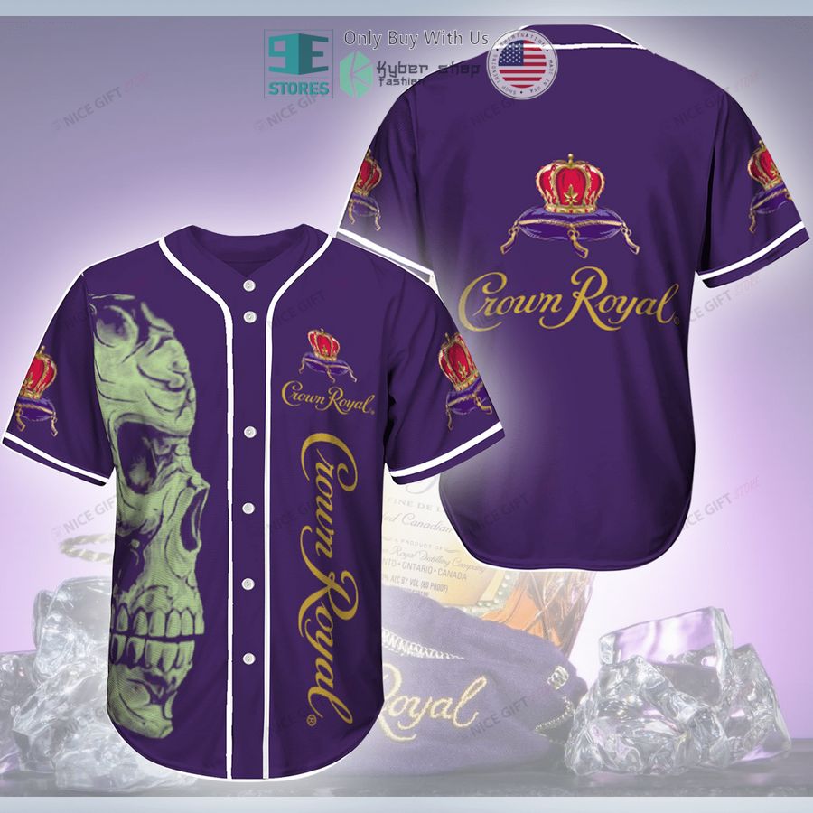 crown royal logo skull purple baseball jersey 1 81697
