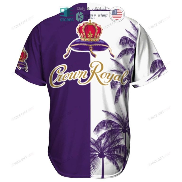 crown royal palm tree white purple baseball jersey 3 16791