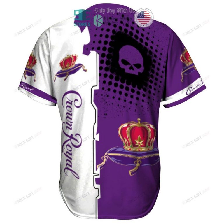 crown royal skull white purple baseball jersey 3 14697