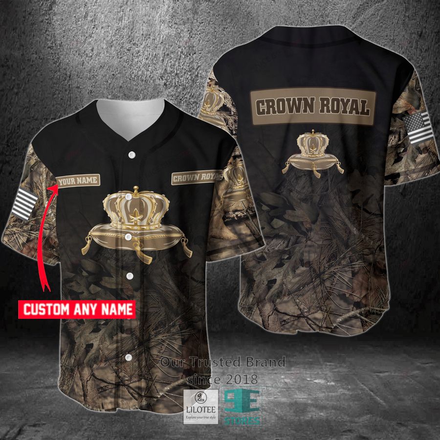 crown royal your name hunting baseball jersey 1 51245