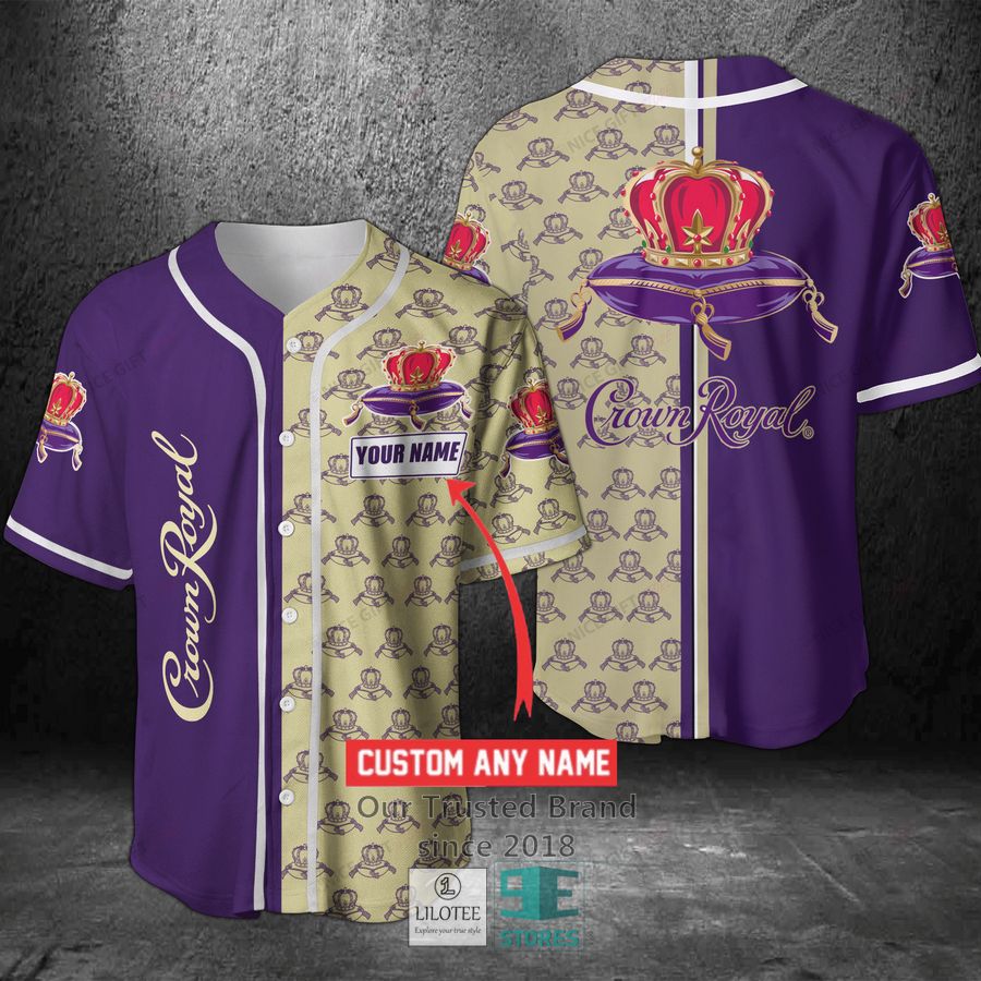 crown royal your name purple baseball jersey 1 47668