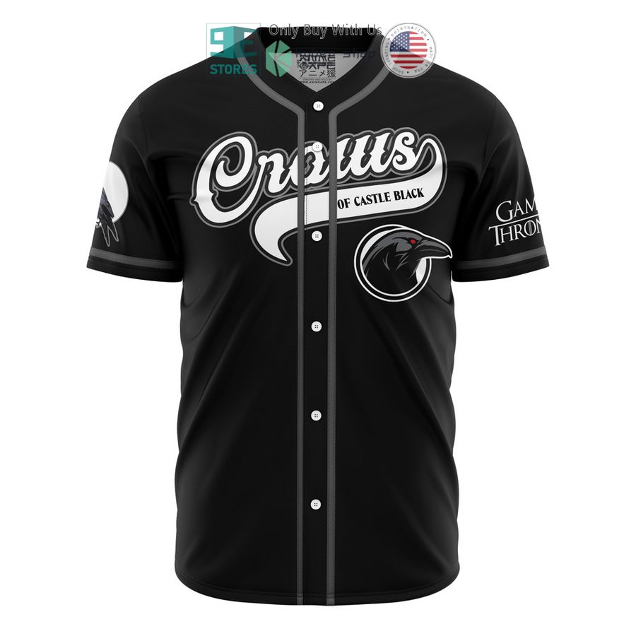 crows of castle black snow game of thrones baseball jersey 2 24833