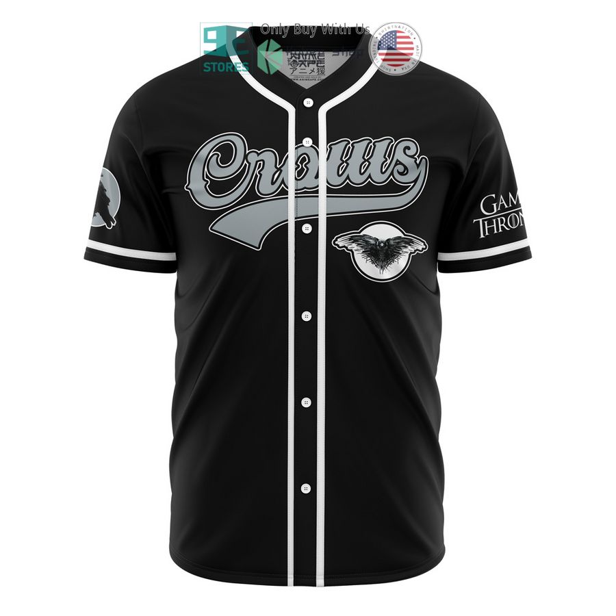 crows snow game of thrones baseball jersey 2 48705