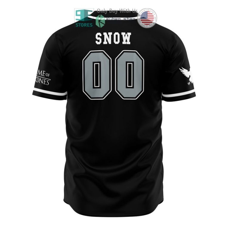 crows snow game of thrones baseball jersey 3 24218