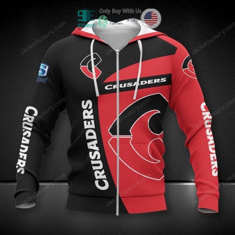 crusaders red black 3d hoodie polo shirt 3 72250