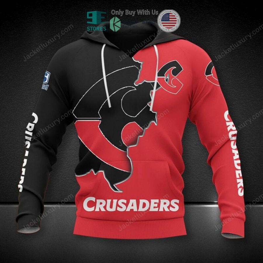 crusaders super rugby black red 3d hoodie polo shirt 1 92247
